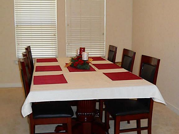 Formal Dining with crown molding.
