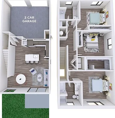 3 Bedroom, 2 Bathroom 3 Bedroom, 2 Bathroom