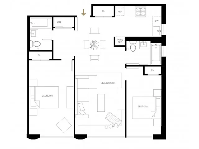 Floor plan B1-R