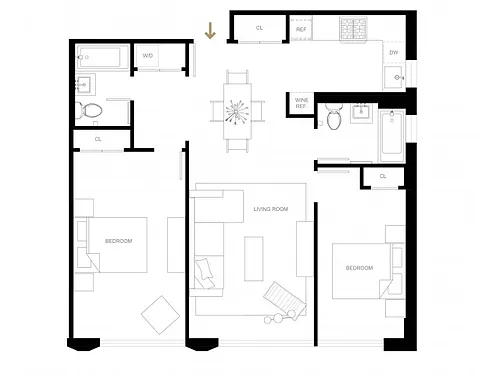 Floor plan B1-R