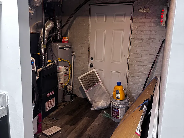 This is the separate back entry area and has been cleaned out.