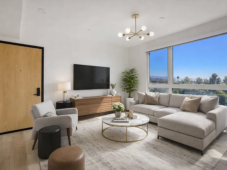 Certain photos may include virtual staging for illustrative purposes only. Furniture and decor shown are not included in the lease. No structural changes, alterations to layout, finishes, fixtures, or views have been made to the unit.
