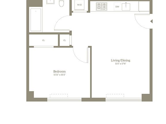 2nd image of 445 W 35th St Penthouse C