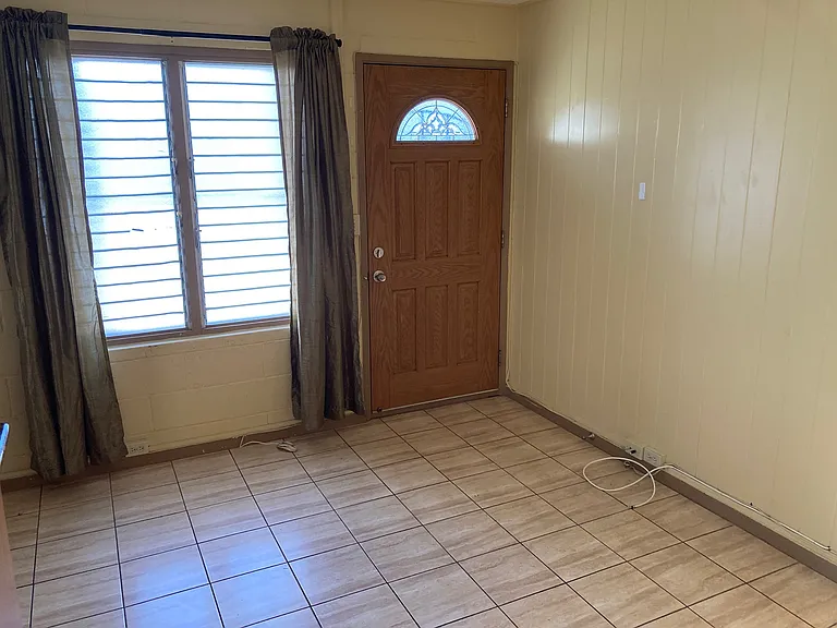 Living room and front door