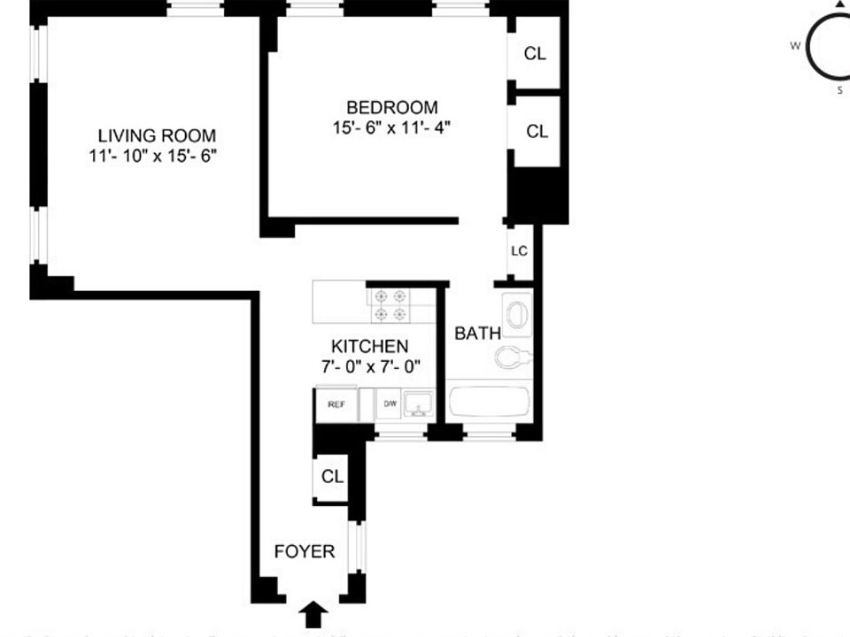 2nd image of 205 W 54th St APT 9A