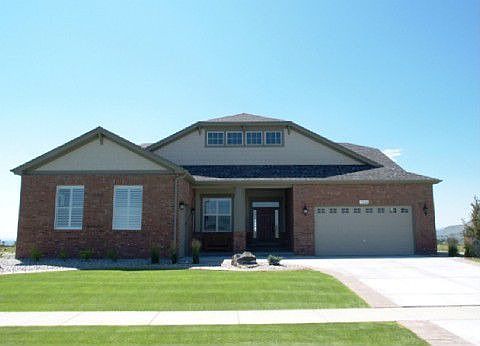 Front view of home --- high on a hill