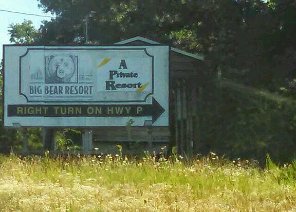 Look for this sign, Big Bear