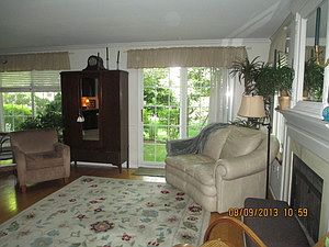 Sliding door off family room