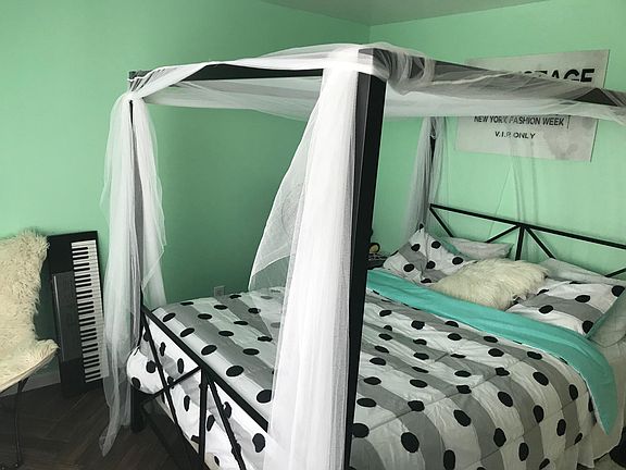 large bedroom with closet.