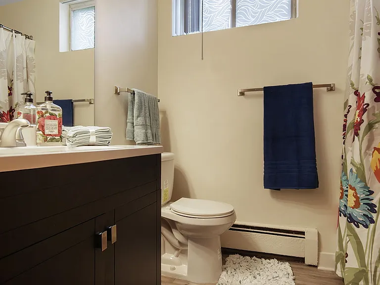 Staged bathroom