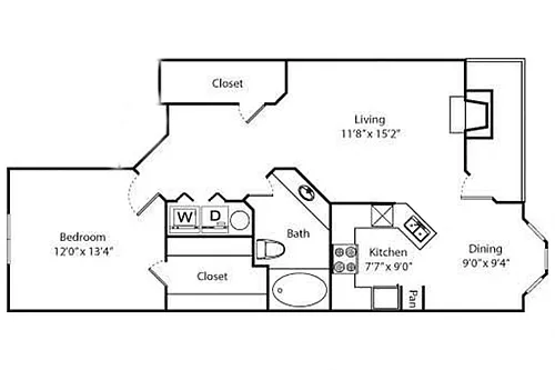 Floor plan Poplar Renovated A3r