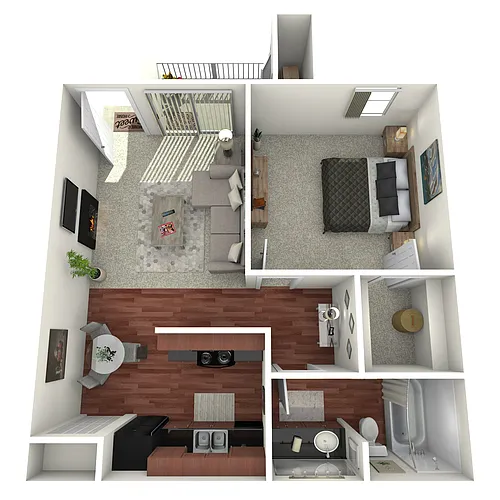 Floor plan One Bed