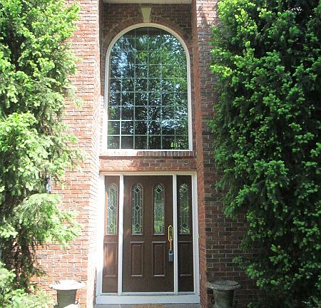 Front entrance.  UV film on all front windows to prevent sunlight damage.