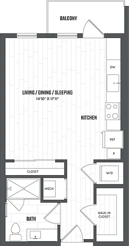 Floor plan Studio-S2