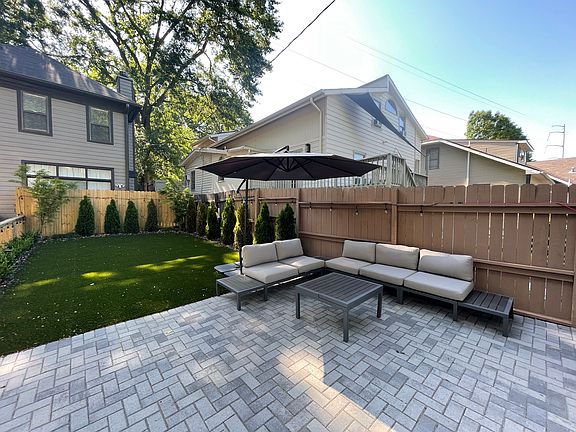 Newly renovated yard and patio