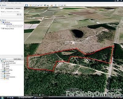 Aerial View On Hwy. #1 : Aerial view looking back towards Monetta, SC on Hwy. #1