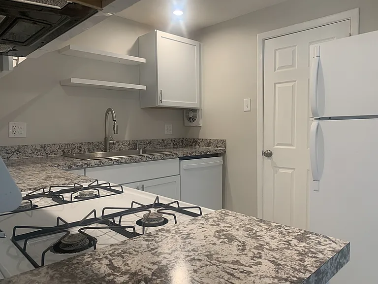 New kitchen with new cabinets and countertops