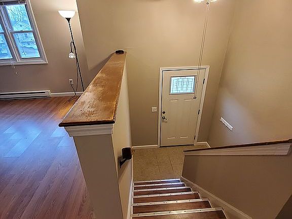Stairs and front entrance