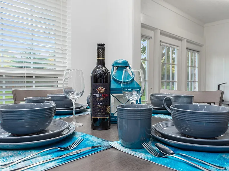 Table set for family dining