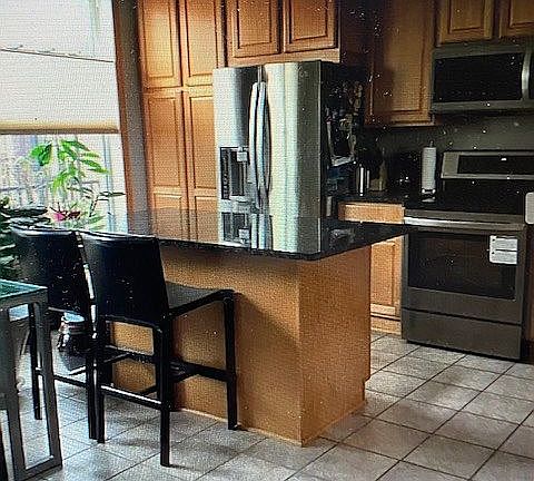 kitchen by patio door