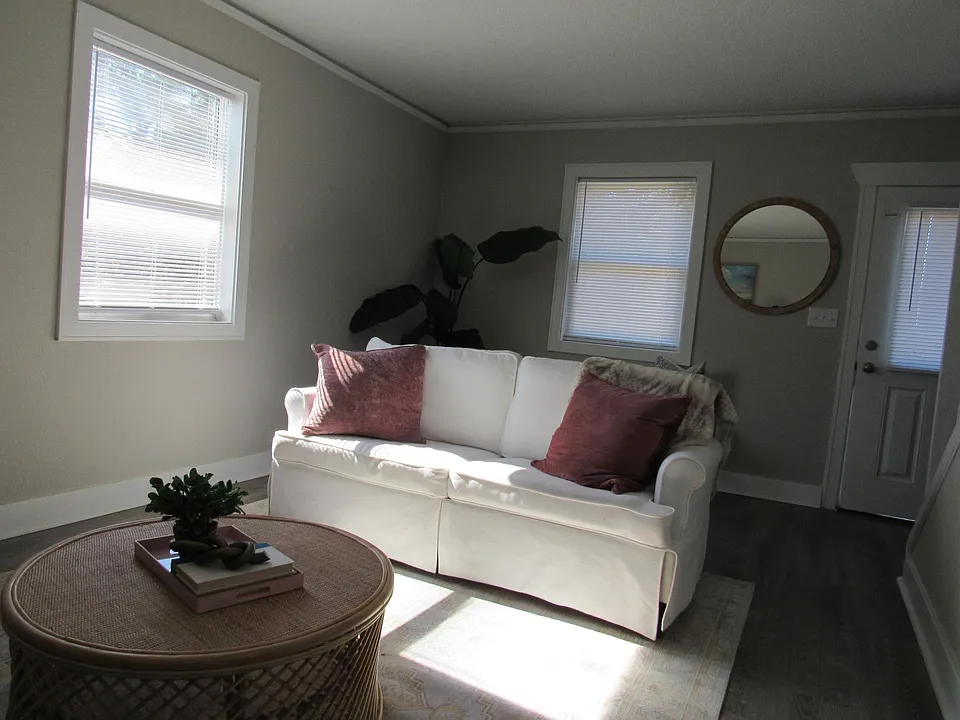 Living area - these apartments are not furnished.