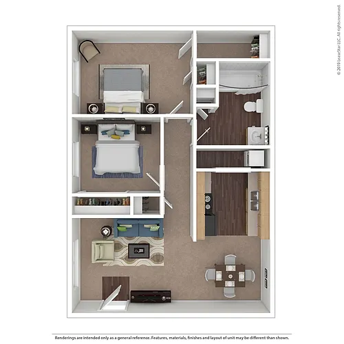 Floor plan 2x1 (The Oaks)