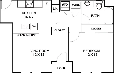 With Large Master Bedroom
