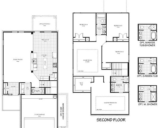 Floorplan with options