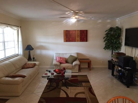 Spacious tiled living room