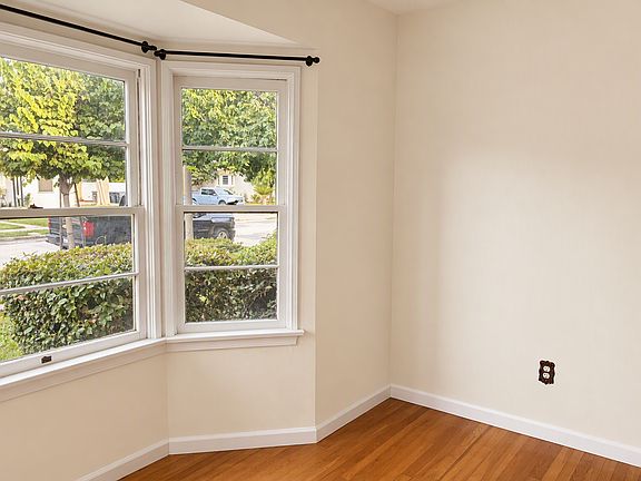 Living Room with Bay Window View