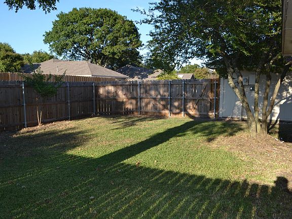 Fenced in back yard