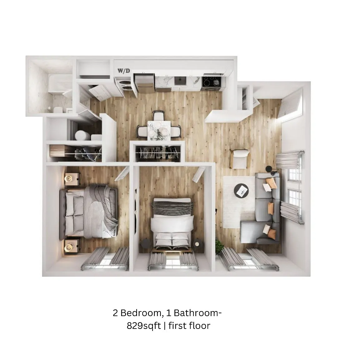 Floor plan 2 Bedroom