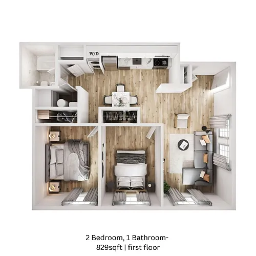 Floor plan 2 Bedroom