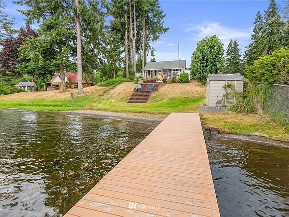 Back of the house from the end of the dock