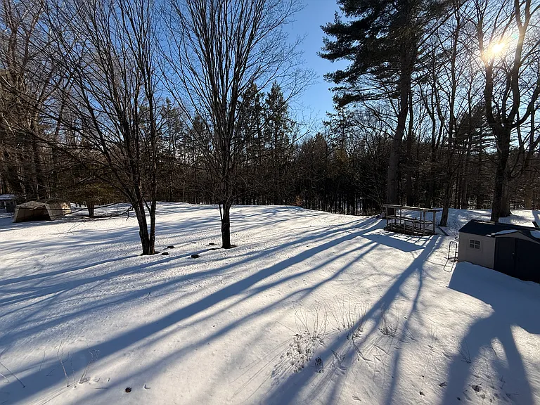 Spacious backyard