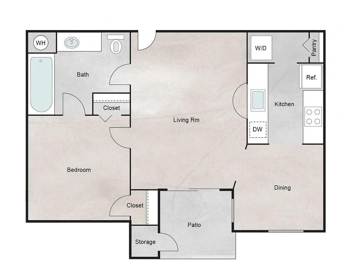 Floor plan Belgrave (Plan B)
