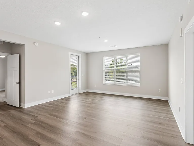 Large living area of an apartment home at Tiffany Flats in Columbus, OH.