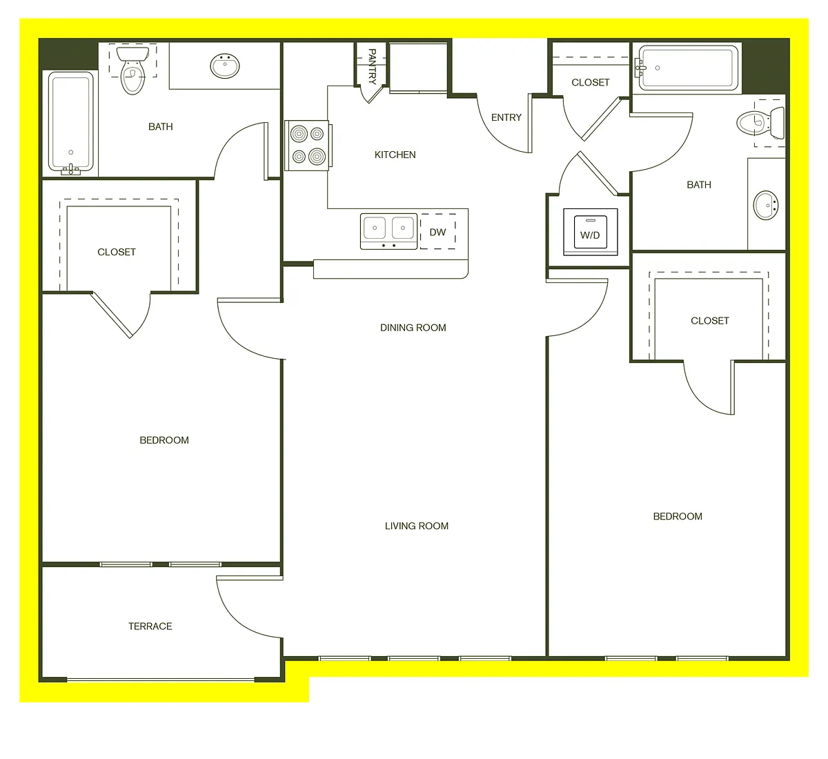 Floor plan B1 80