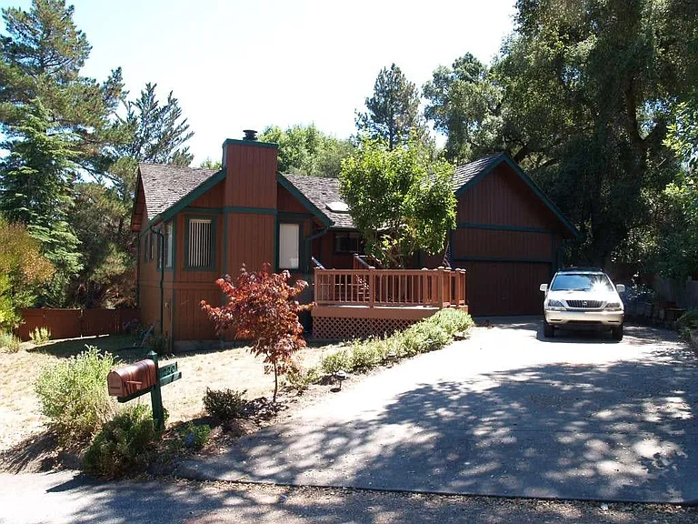 Front entrance to rental property includes off street parking