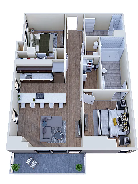 Floor plan B3