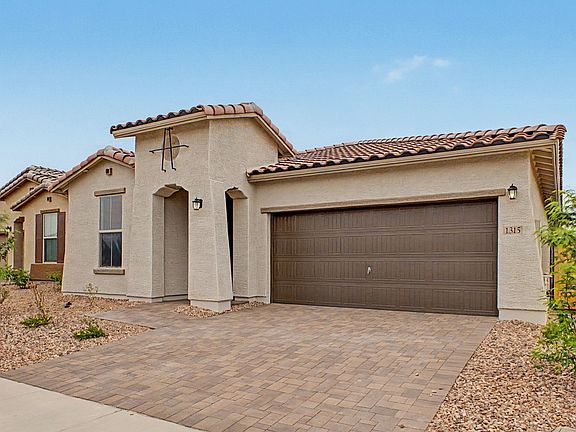 Front exterior of move-in ready single-story Clover by DRB Homes at Sienna Park, 1315 S. 215th Drive