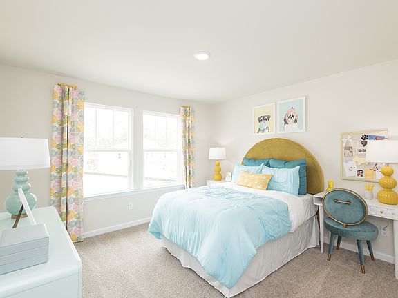 The Taylorsville floorplan with the Lush White interior package modeled at Parkside at Grayson.