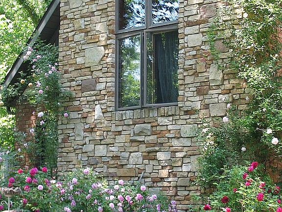 Quarried stone front