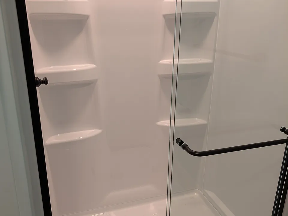 glass door shower
