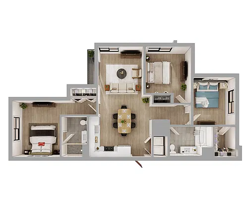 Floor plan C2B2