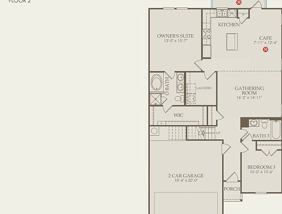 Enloe Floor Plan, Quick Move-in Home, Floor 1