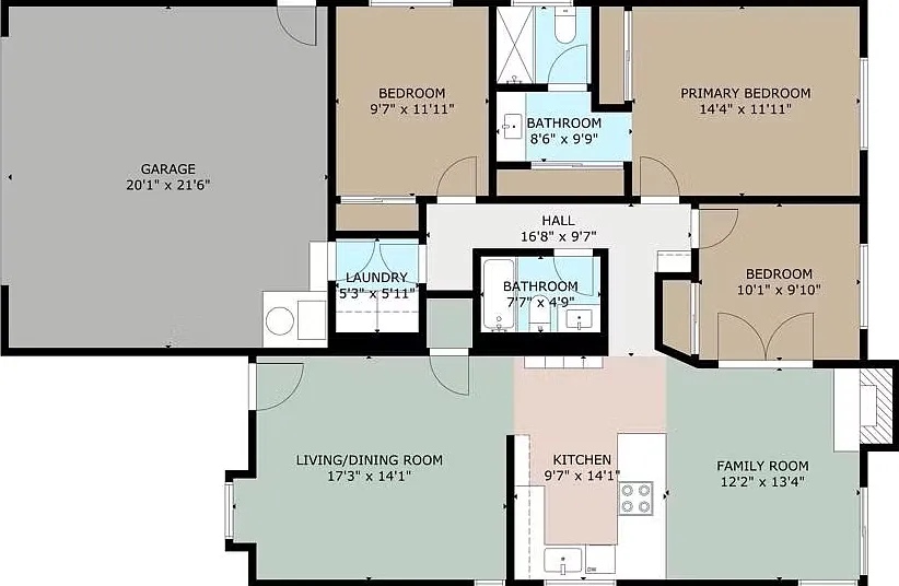 3 bed, 1268 sqft, $4,200 — Photo 3