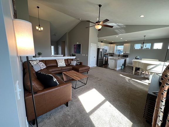 Living room and kitchen