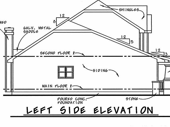 Left Side House Plan