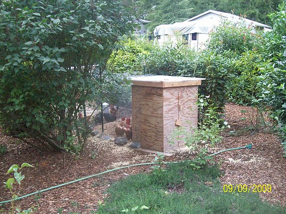 one of  three chickencoops